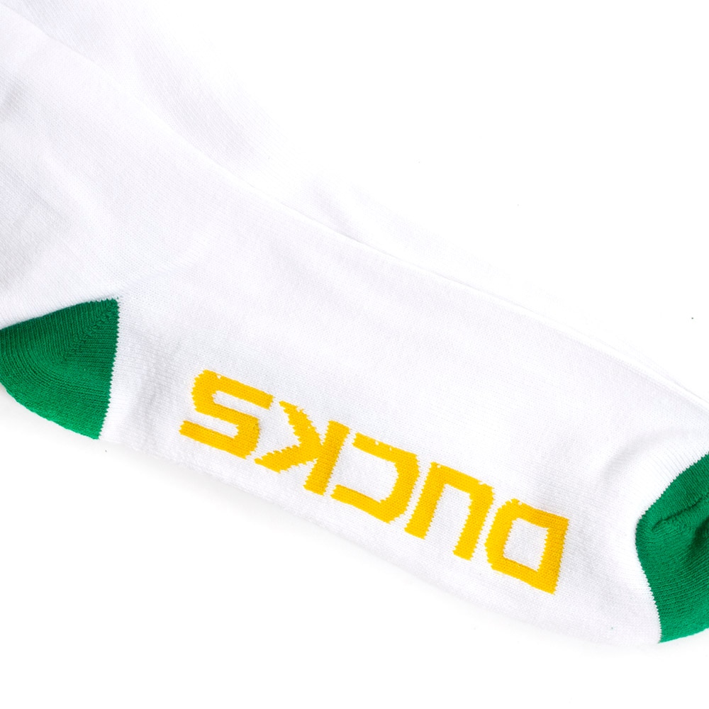 Classic Oregon O, Donegal Bay, White, Crew, Accessories, Unisex, Stripe, Tube, Sock, 511252
